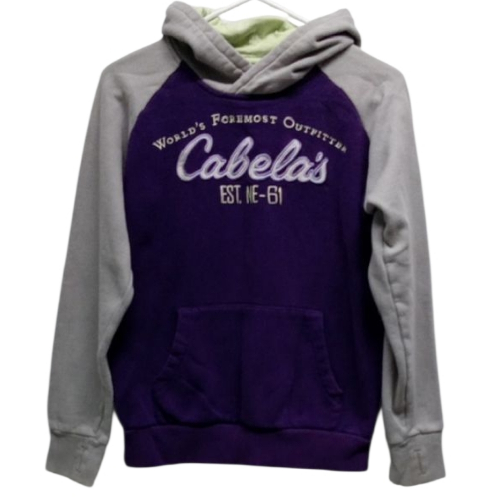 Cabela's Purple And Gray Hoodie Women's Hoodie Size L